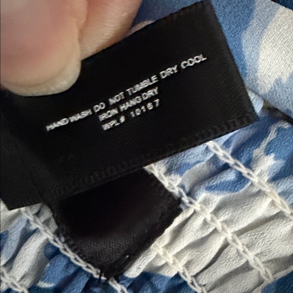 AQUA Floral Ruffle Mini Dress Floral Print Coquette feminine milkmaid Sundress S - Picture 10 of 11